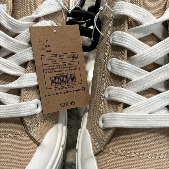 Mad Love Fran Lace Up Green Canvas Sneaker Thick Soles Casual Shoe Women’s SZ 11 - Picture 3 of 4